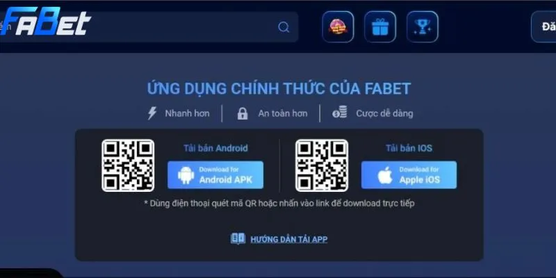 Cách tải Fabet trên iOS đơn giản dành cho hội viên mới