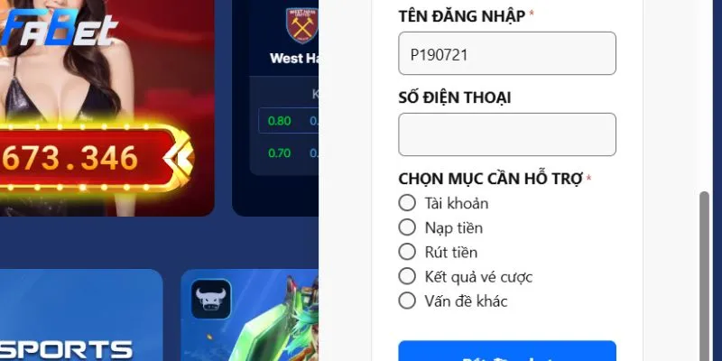 Kết nối live chat tại nhà cái trực tuyến Fabet thần tốc